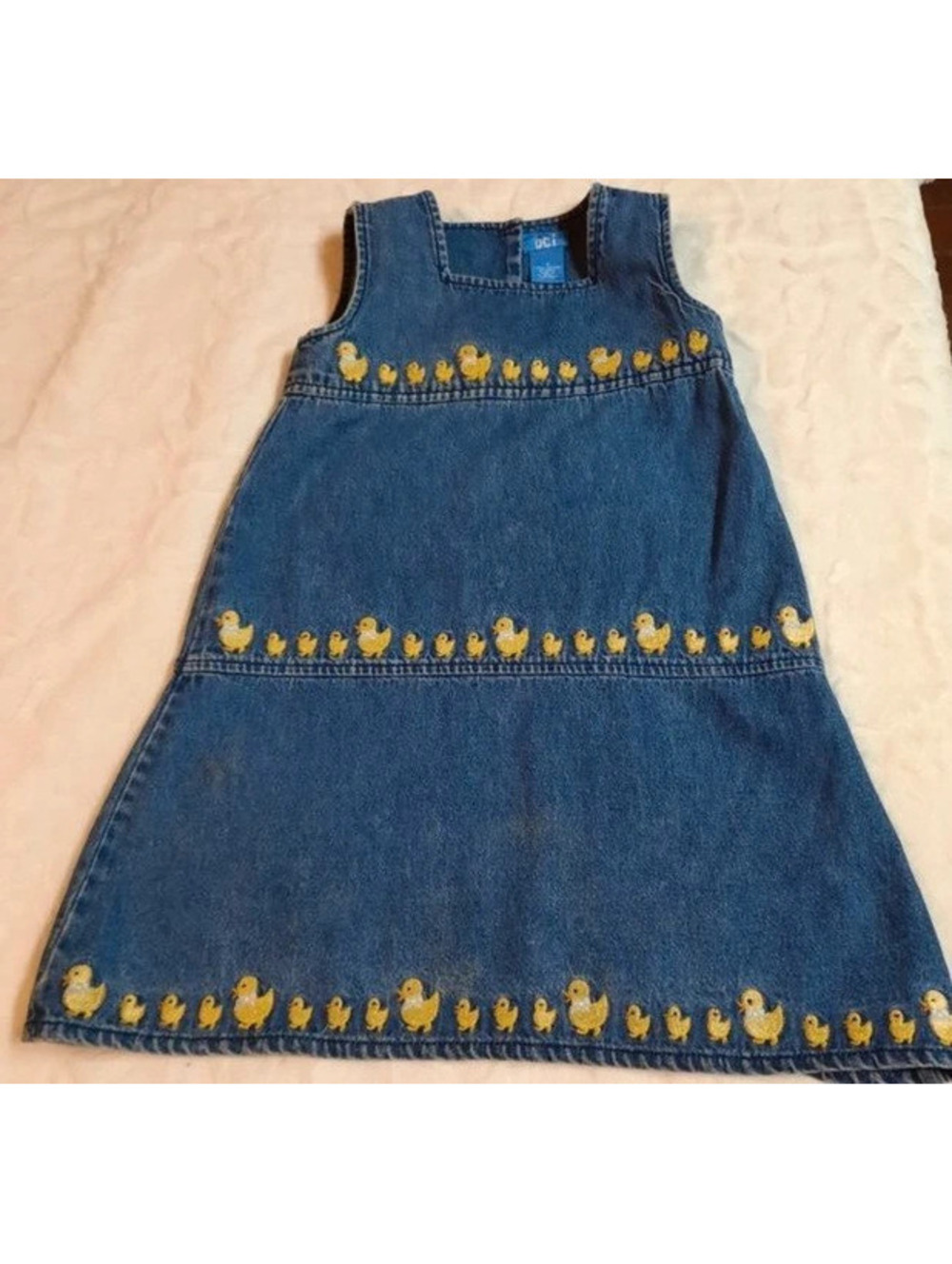 Vintage  Denim Duck Dress (4T)